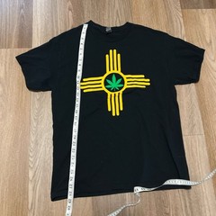 Marijuana Weed New Mexico USA State Mens Large Short Sleeve T-Shirt