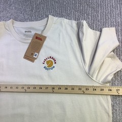 Fjallraven Kanken T-shirt Boston Chalk White Organic Cotton Unisex Size XXL NWT