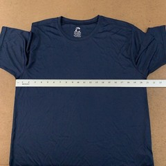 Epic Sports Adult Size Medium Navy Blue Short Sleeve Crew Neck Performance Tee