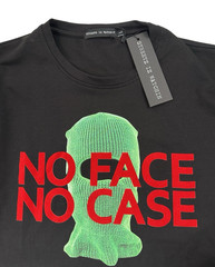 STREETZ IZ WATCHIN – NEW w TAG / NO FACE NO CASE Mens Large Graphite T-Shirt