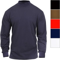 Rothco Turtleneck Warm High Collar Neck Uniform Long Sleeve Mock Shirt Sweater