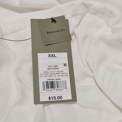 NWT Goodfellow & Co Men’s Size XXL White Relaxed Fit T-shirt.