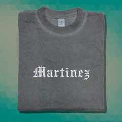 Custom Last Name Embroidered Text Old English Your name Brand Embroidered Tee