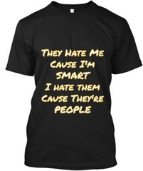 Smart Ass T-Shirt Made in the USA Size S to 5XL
