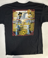 Brooks and Dunn x Billabong T-Shirt Adult 2X Last Rodeo Tour Gun Holes accent
