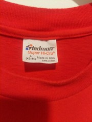 Vintage Stedman Single Stitch Shirt Houston Party Animals 80’s USA Large Red
