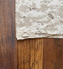 Rothco tan and brown camo long sleeve shirt Size M bottom hem falling apart