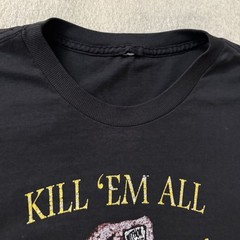 Vintage 80s Paper Thin Kill Em All Let GOD Sort Em Out Lil Wayne Shirt Small S