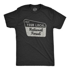 Mens Enjoy Your National Forest Funny Outdoor Vintage Camping Mountains T shirt