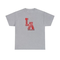 casual T shirt both men and woman T shirt with LA print design markeup