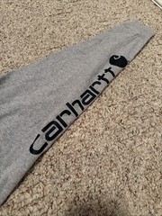Carhartt Men’s Loose Fit Long-Sleeve Shirt Size Large Gray