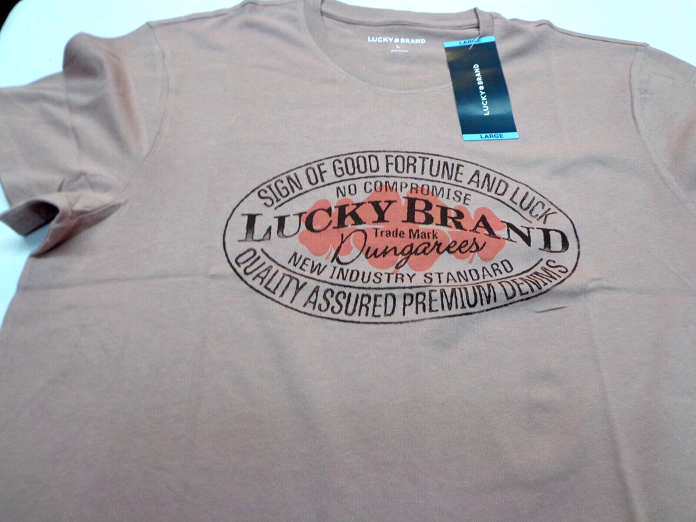 Lucky Brand Dungarees Men’s T-Shirt Size Large 100% Cotton NEW
