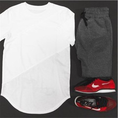 New Men Sport Gym Fitness T Shirt Bodybuilding Muscle Short Sleeved Basic Tee