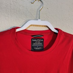 Nautica Men’s Short Sleeve T, Size L, Athletic High Performance, Easy Care