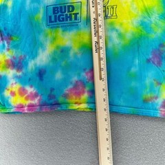 2018 Super Bowl LII Tie Dye T-Shirt Bud Light Graphic Tee SZ L Football NFL