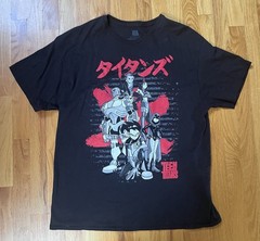 Teen Titans Officially Licensed Graphic Shirt DC Comics Universe Black Retro XL