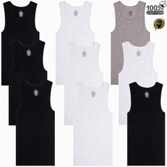 3-12 Packs Men 100% Cotton Ribbed Tank Top A-Shirt Wife Beater Undershirts Lot