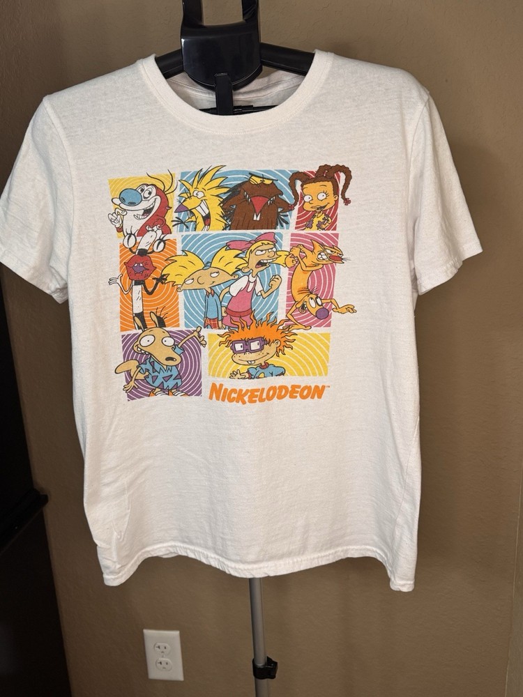 Nickelodeon 90s Show Graphic T-Shirt | Unisex Large | Retro TV Tee
