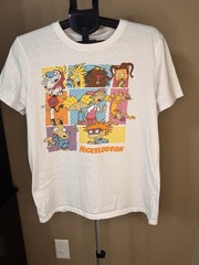 Nickelodeon 90s Show Graphic T-Shirt | Unisex Large | Retro TV Tee