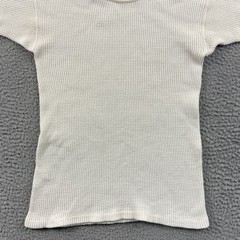 Vintage BVD Thermal Shirt Mens Small White Short Sleeve 60s Waffle Knit USA
