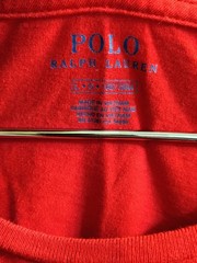 Polo Ralph Lauren Polo Spellout Embroidered USA Flag T-Shirt Red – Men’s Large
