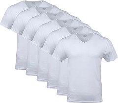 6 Pack Gildan Men’s Crew T-shirts, Multipack, Style G1100, White