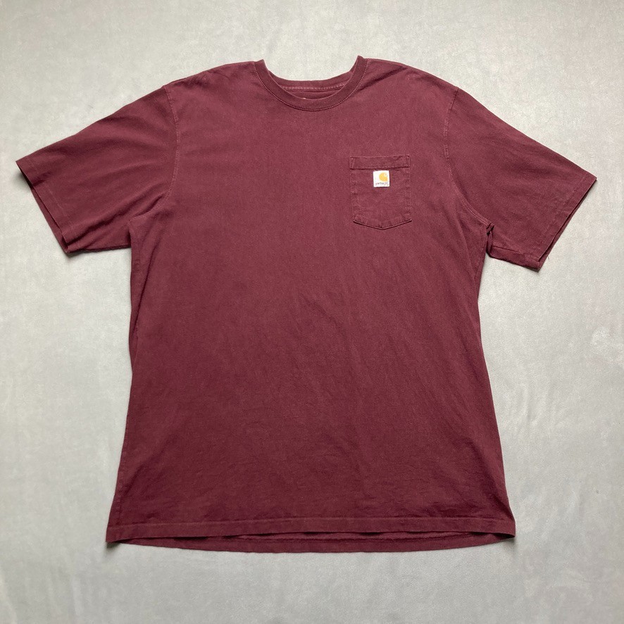 Carhartt K87 Pocket T Shirt Mens 3XLT Tall Port Red Short Sleeve Original Fit