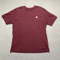 Carhartt K87 Pocket T Shirt Mens 3XLT Tall Port Red Short Sleeve Original Fit
