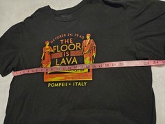 Pompeii Floor is Lava Championship Historical Disaster Italy T-Shirt Funny XL