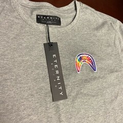 Eternity BC/AD Mens Gray Heather Little Shark Mouth Pullover T Shirt Size XL