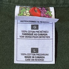 Vintage Fruit Of The Loom Mens L Green T-Shirt Niagara Falls On The Lake Canada