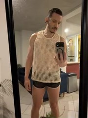 American Style Men Tops Popular Vacation Hollow Out Mesh Vests Sexy Sleeveless