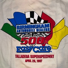 Vintage 1997 Birmingham Automobile Dealers Racing Easy Care Tshirt – 2XL