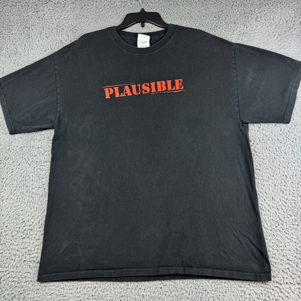 Vintage Mythbusters Plausible Shirt Unisex XL Promo Discovery Channel Y2K 2006