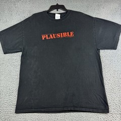Vintage Mythbusters Plausible Shirt Unisex XL Promo Discovery Channel Y2K 2006