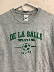De La Salle High School Men’s Soccer T-Shirt Sz Medium Gray Concord CA Spartans