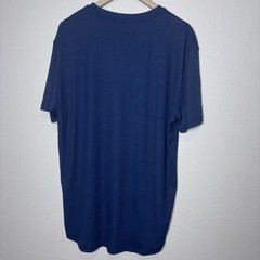 J MIERR Mens V-Neck Short Sleeve Muscle Slim Henley Shirt Blue, Athletic Size XL