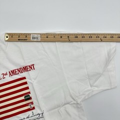 VTG Cabela’s Men’s XL USA Flag 2nd Amendment Graphic T-Shirt White Patriotic NWT
