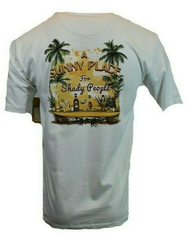 Hawaiian Mens T Shirt S M L XL XXL White Drinks Surf Funny Graphic Tee NEW