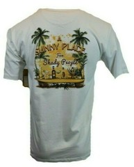 Hawaiian Mens T Shirt S M L XL XXL White Drinks Surf Funny Graphic Tee NEW