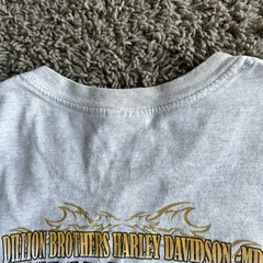 Vintage Gildan Y2K MDA Men’s XL Gray Harley Davidson July Heat Poker Run Shirt