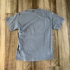 Vintage 90s Peanuts Snoopy Christmas dull blue Cotton T-Shirt, Size M
