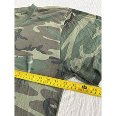 Vintage 80’s Ace Sportswear Camo Pocket Tee Super Thin XL USA