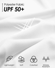 SPF Shirts for Men UPF 50 Shirts Long Sleeve Mens Quarter Zip Pullover Golf L…