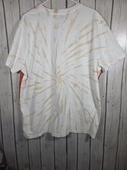 Disney The Lion King TShirt White Orange Size XL Tye Dye Simba Timon Pumba Print