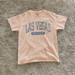 Las Vegas Nevada Vintage Varsity Letters DistressedVintage Retro Tee