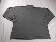 Vintage CCM Shirt Mens XL Gray Mock Neck Long Sleeve Hockey Base Layer Made USA