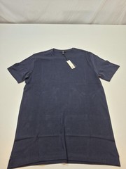 Banana Republic Shirt Mens Medium Tall Blue Cotton Crewneck Tee Casual Basic