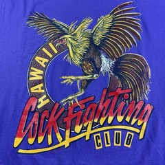 Vintage 90’s Hawaii Cock Fighting Club Rooster T-Shirt Men Size XL-L Collection