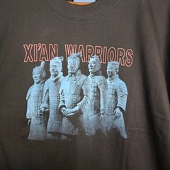 Xi’an Terracotta Warriors Statue Shirt Adult Size XL Black Pandak Tag 22″×29″